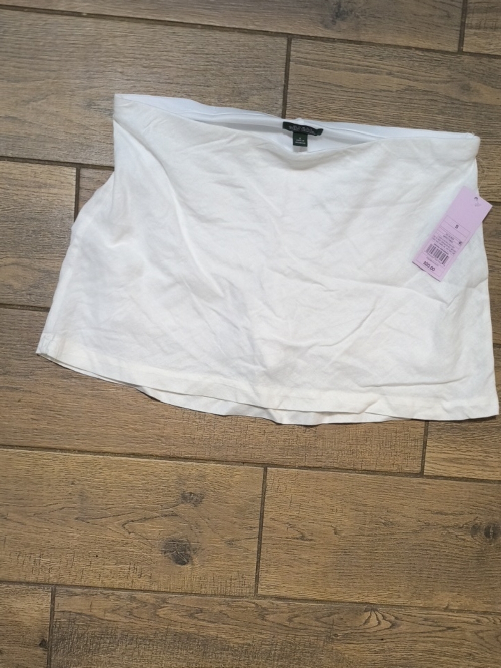 Lauren Ralph Lauren White Strapless Tube Skort - Picture 2 of 5